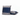 Blue Houndstooth Cow Leather Cushion – Bold Texture | Leather Galleria